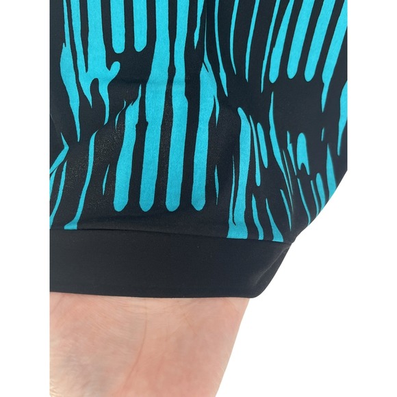 Calvin Klein Womens Black Teal Patterned 3/4 Sleeve Dress Size 14 Office Teacher - Picture 5 of 8